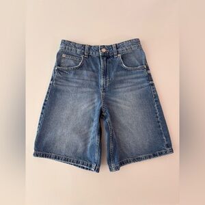 Zara Girl’s High Rise Blue Jean Shorts, size 11-12